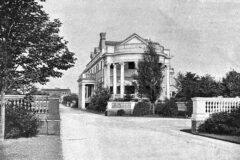 Brookholt, exterior with columned porch