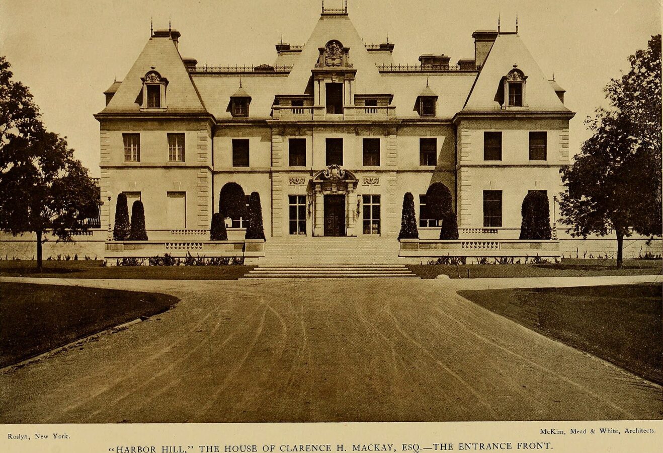 Harbor Hill, exterior, entrance front