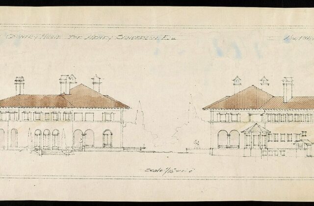 La Selva, architectural drawing, two elevations